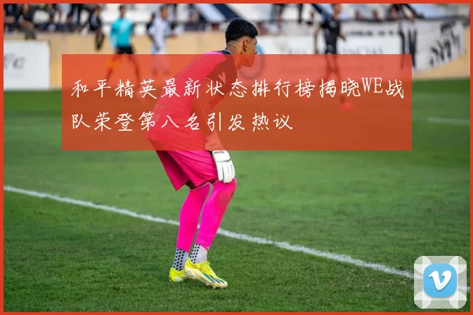 和平精英最新状态排行榜揭晓WE战队荣登第八名引发热议