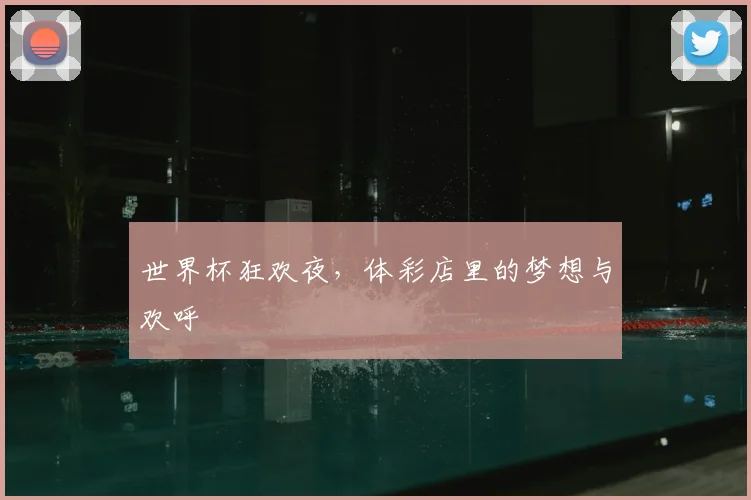 世界杯狂欢夜，体彩店里的梦想与欢呼